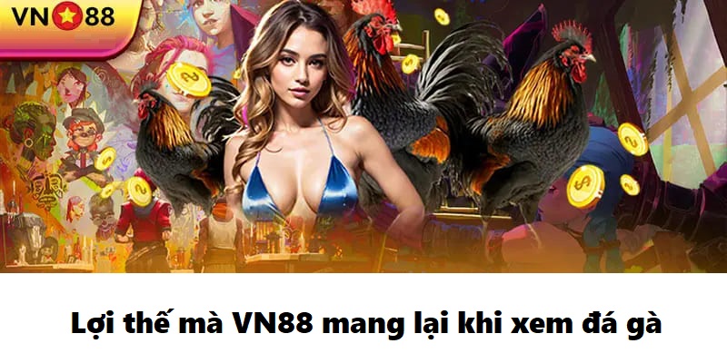 Lợi thế mà đá gà casino trực tiếp hôm nay của nhà cái VN88 mang lại